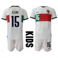 Echipament fotbal Portugalia Rafael Leao #15 Tricou Deplasare Mondial 2022 pentru copii maneca scurta (+ Pantaloni scurti)